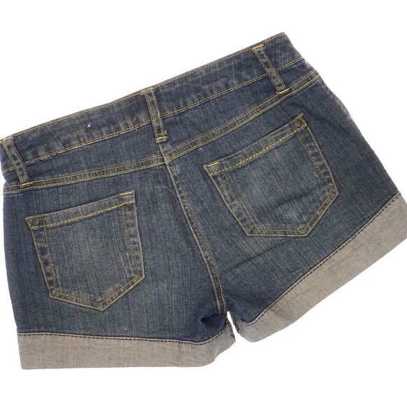 Arizona Shorts Size 3 Juniors Blue Jean Denim Stretch Measures W27 Inseam 3 - Picture 4 of 8